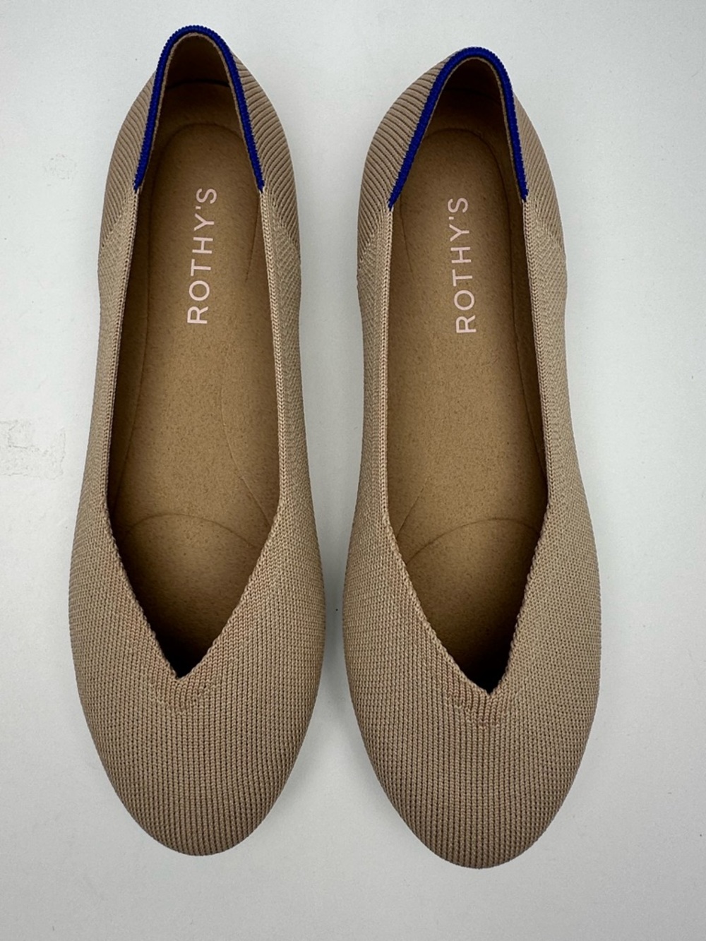 Rothy’s the daily flat, light tan, size 7